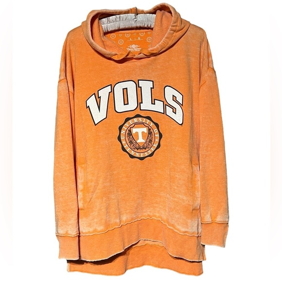 Royce Apparel Tennessee Orange Volunteers Vintaged Relaxed Fit Pullover Hoodie - Picture 2 of 10
